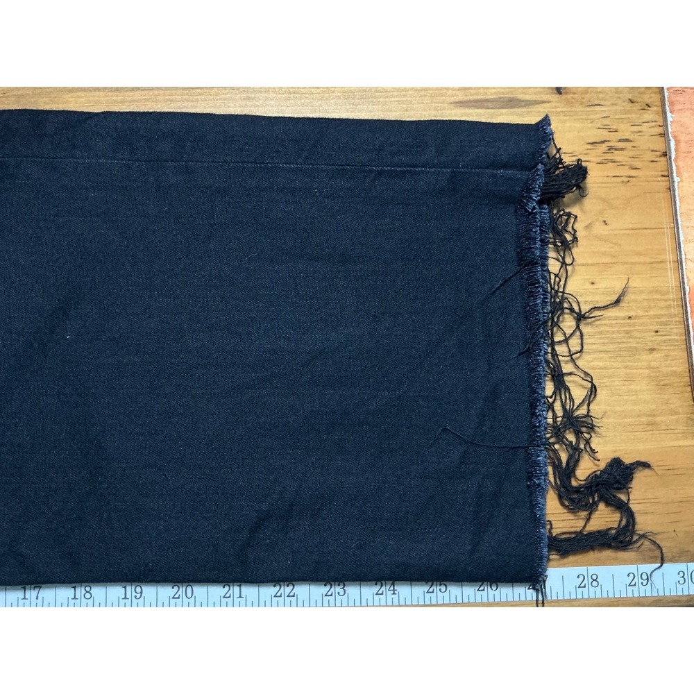 Reformation Emma High Rise Wide Leg Jeans womens 27 Raw Frayed Hem Black Edgy - Picture 8 of 12
